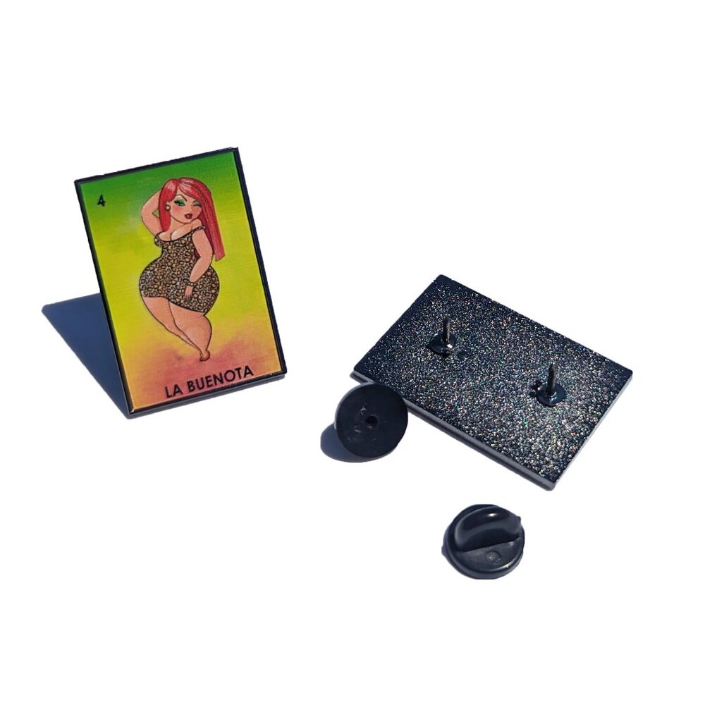 La Buenota Loteria Pin For Caps Clothing Enamel Badge Polaca Mexican Game Pin